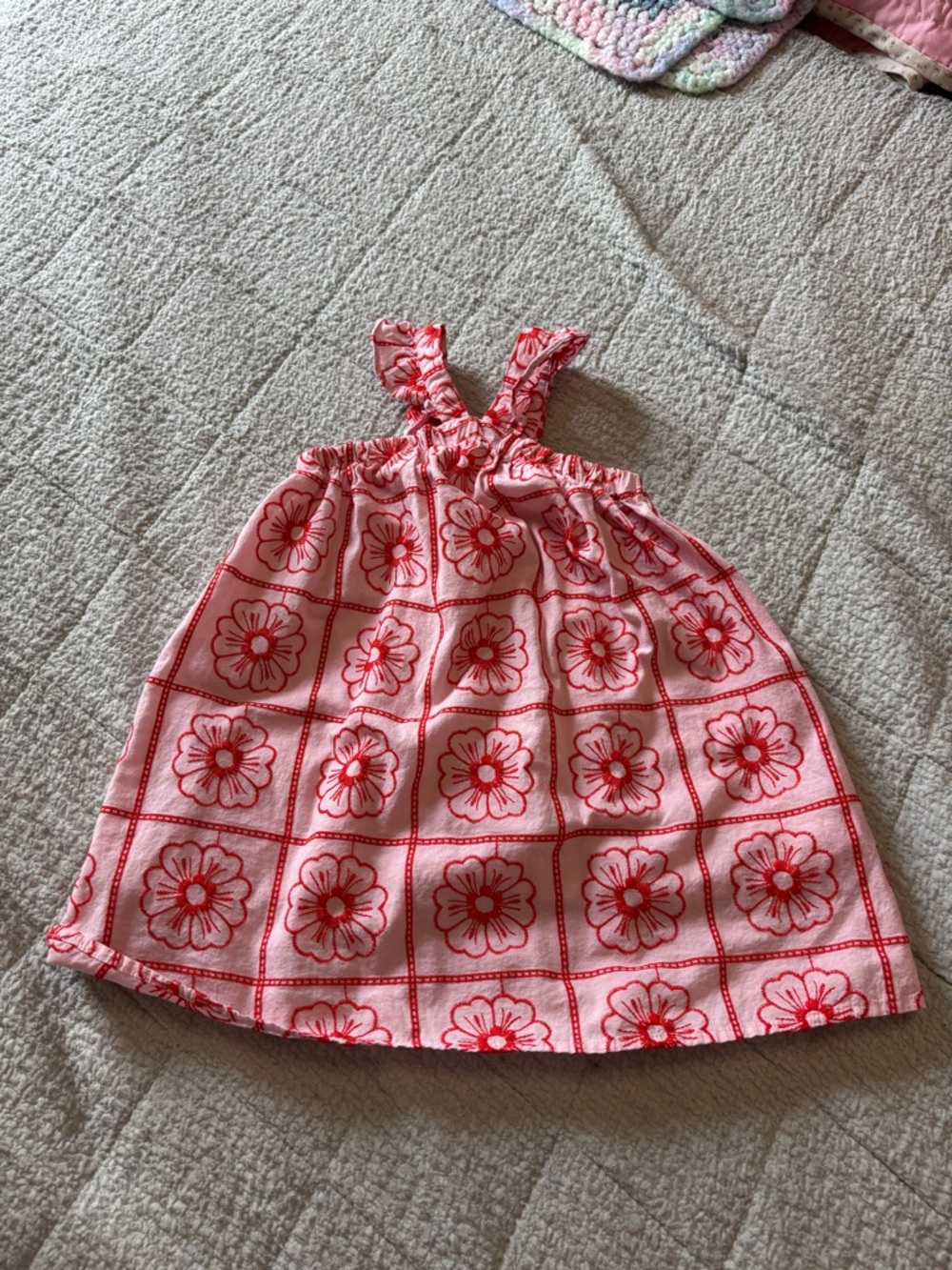 crewcuts floral embroidered dress for toddler